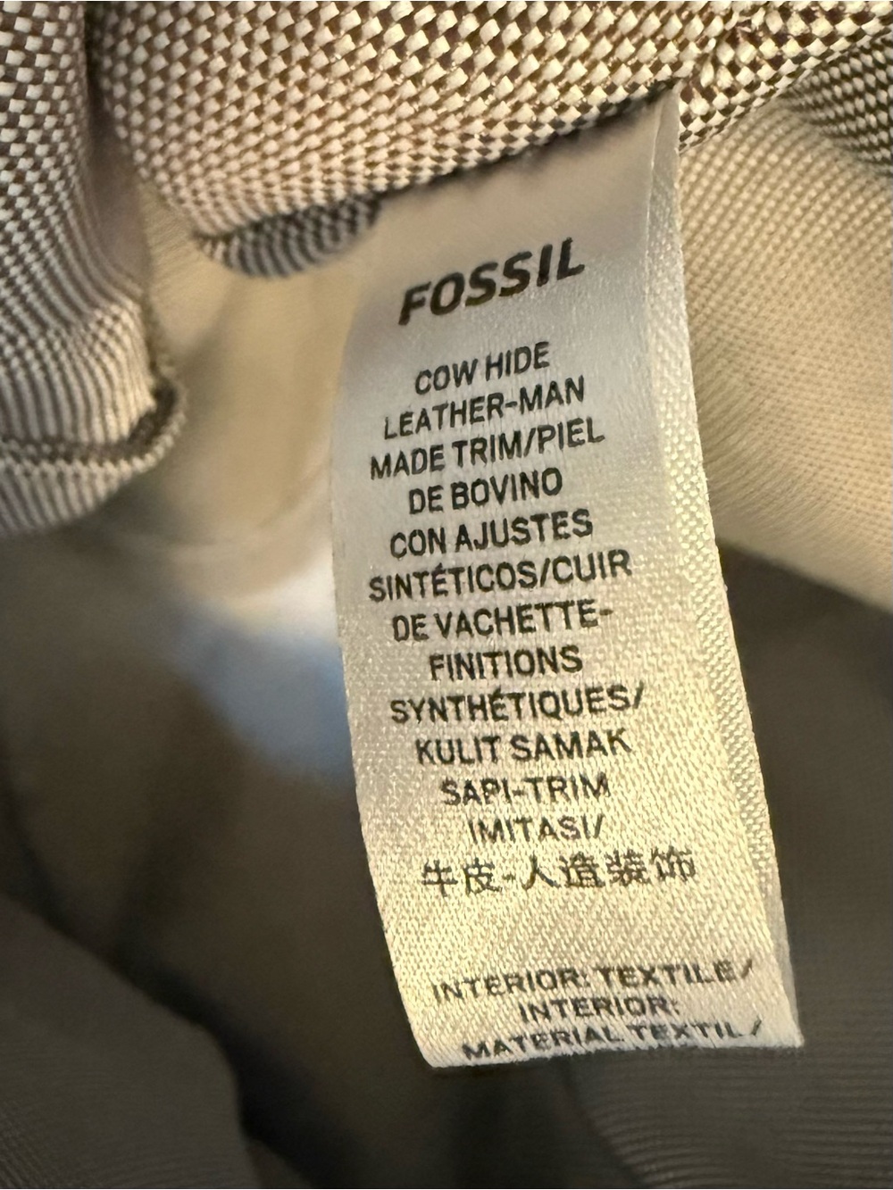 Fossil Cognac Leather Megan Mini Backpack - Picture 13 of 15